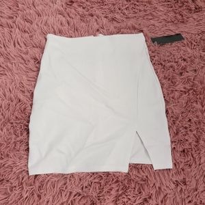 Brand new white mini skirt size small